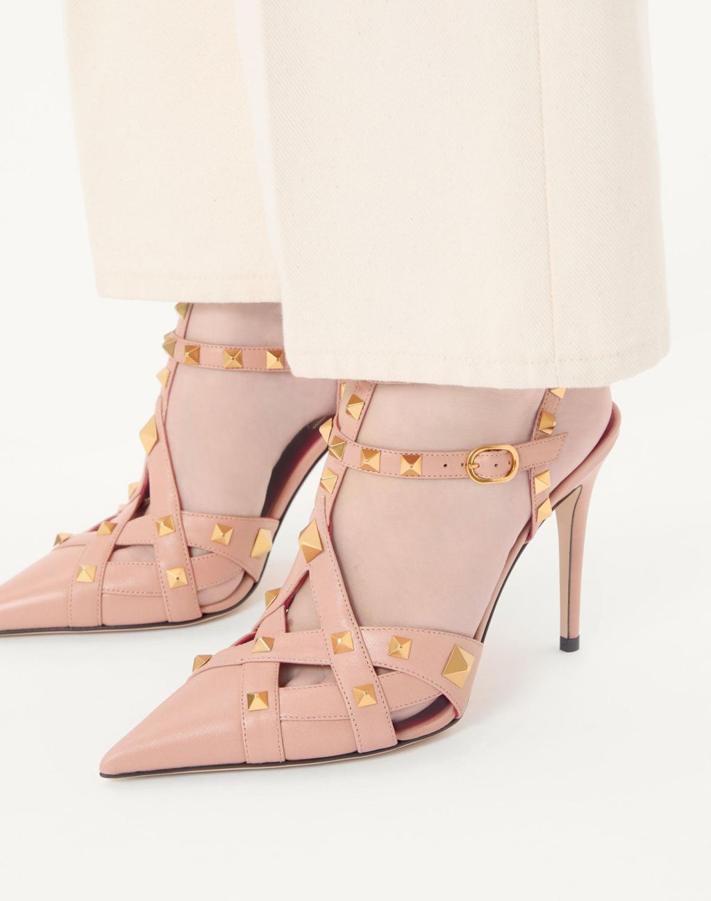 Valentino Studdy Kidskin Pumps 100mm for Woman #336910