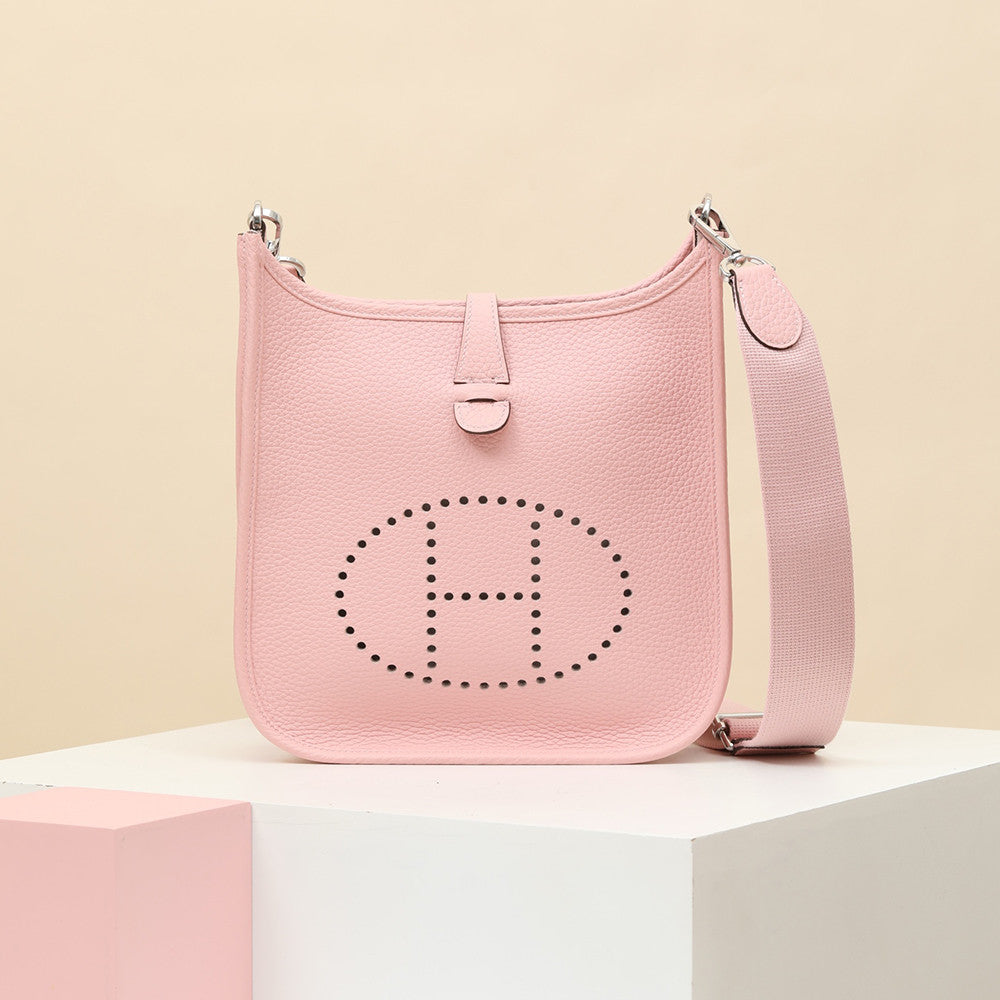 Hermes Evelyne 23 Elephant Grey Silver Buckle Black And Silver Single-shoulder Crossbody Bag Multi-colour Collection Link A Luxurious And Elegant Crossbody Bag Bags #82929A