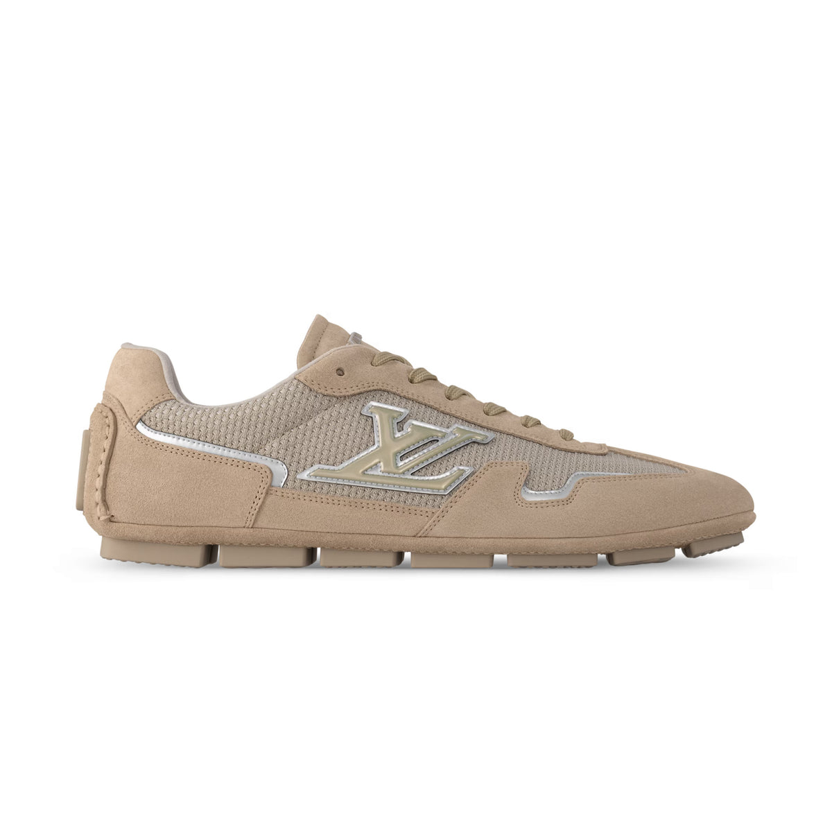 Louis Vuitton LV Rally Men's Solid Color Round Toe Lace-Up Low Top Thin Sole Cowhide Leather Sneakers Shoes #77475