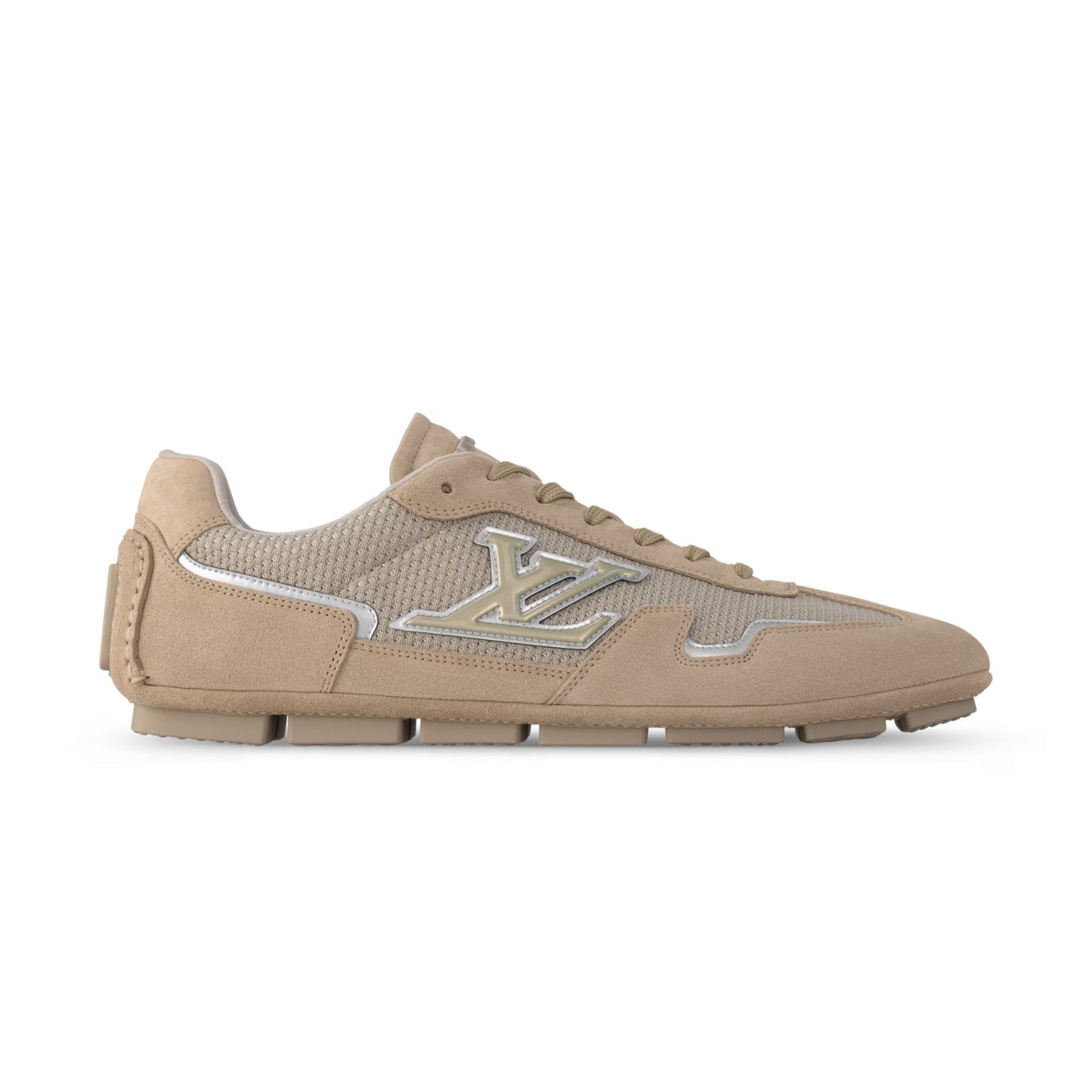 Louis Vuitton LV Rally Men's Solid Color Round Toe Lace-Up Low Top Thin Sole Cowhide Leather Sneakers Shoes #77475