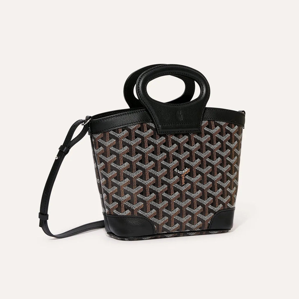 GOYARD Beluga Women's Y-shaped Floral Print Adjustable Detachable Shoulder Strap Canvas And Calfskin Shoulder Mini Bag Crossbody Handbag Bags #77441