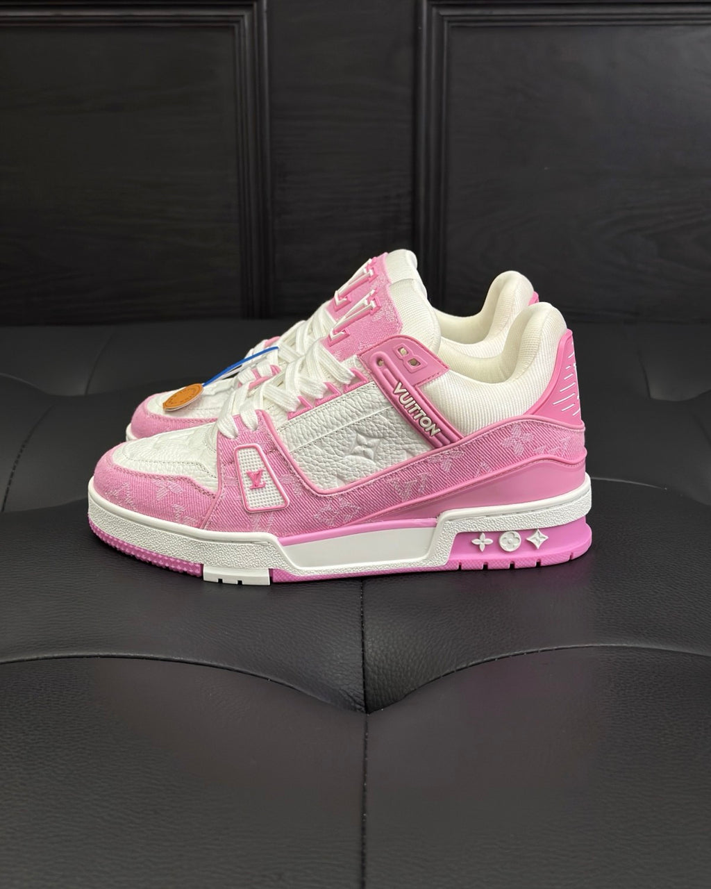 Louis Vuitton LV Trainer Sneakers Monogram Denim Men's And Women's Spring Summer Fashion Exquisite Trend Casual Sneakers Lace-up Low-top Shoes #81436
