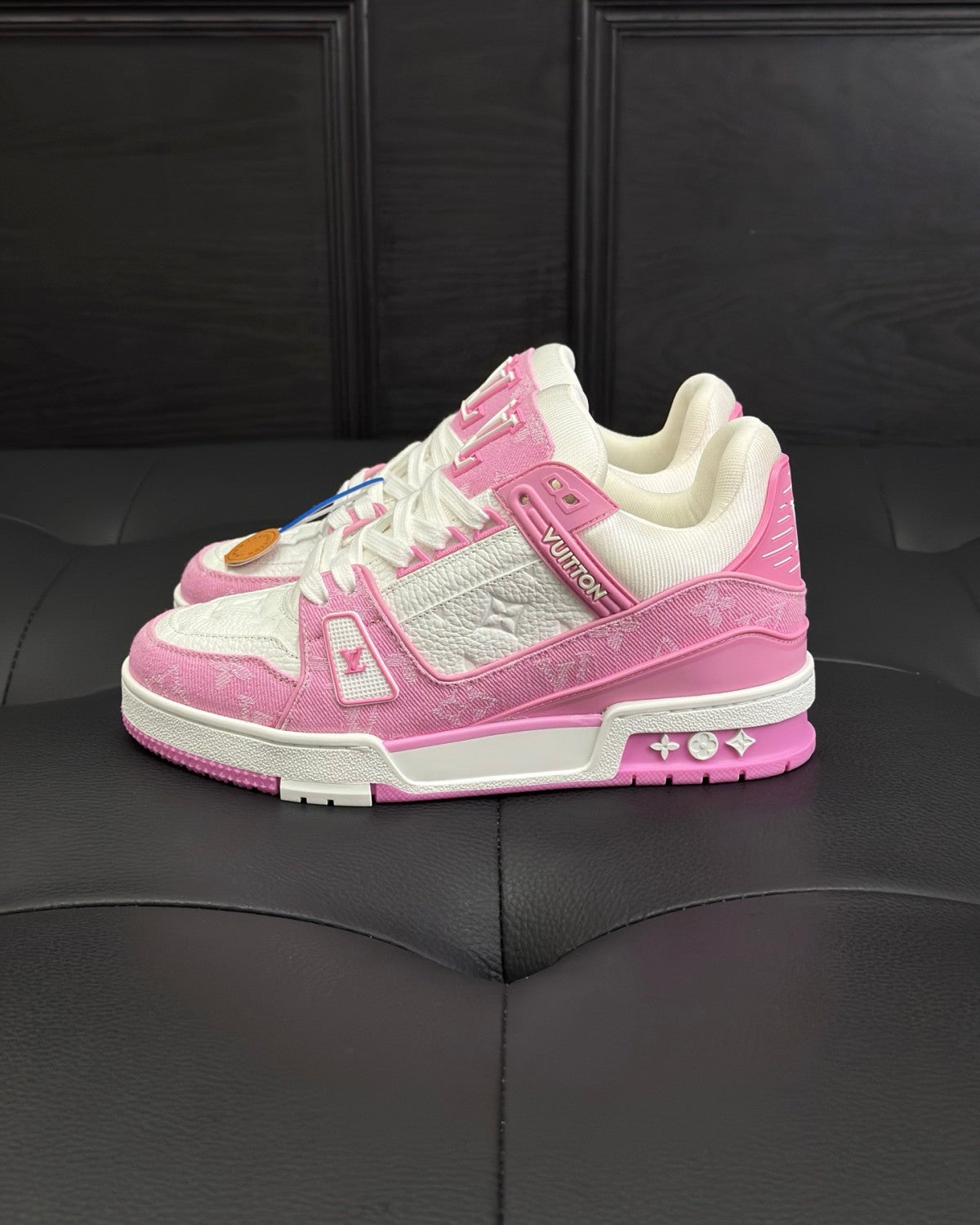 Louis Vuitton LV Trainer Sneakers Monogram Denim Men's And Women's Spring Summer Fashion Exquisite Trend Casual Sneakers Lace-up Low-top Shoes #81436