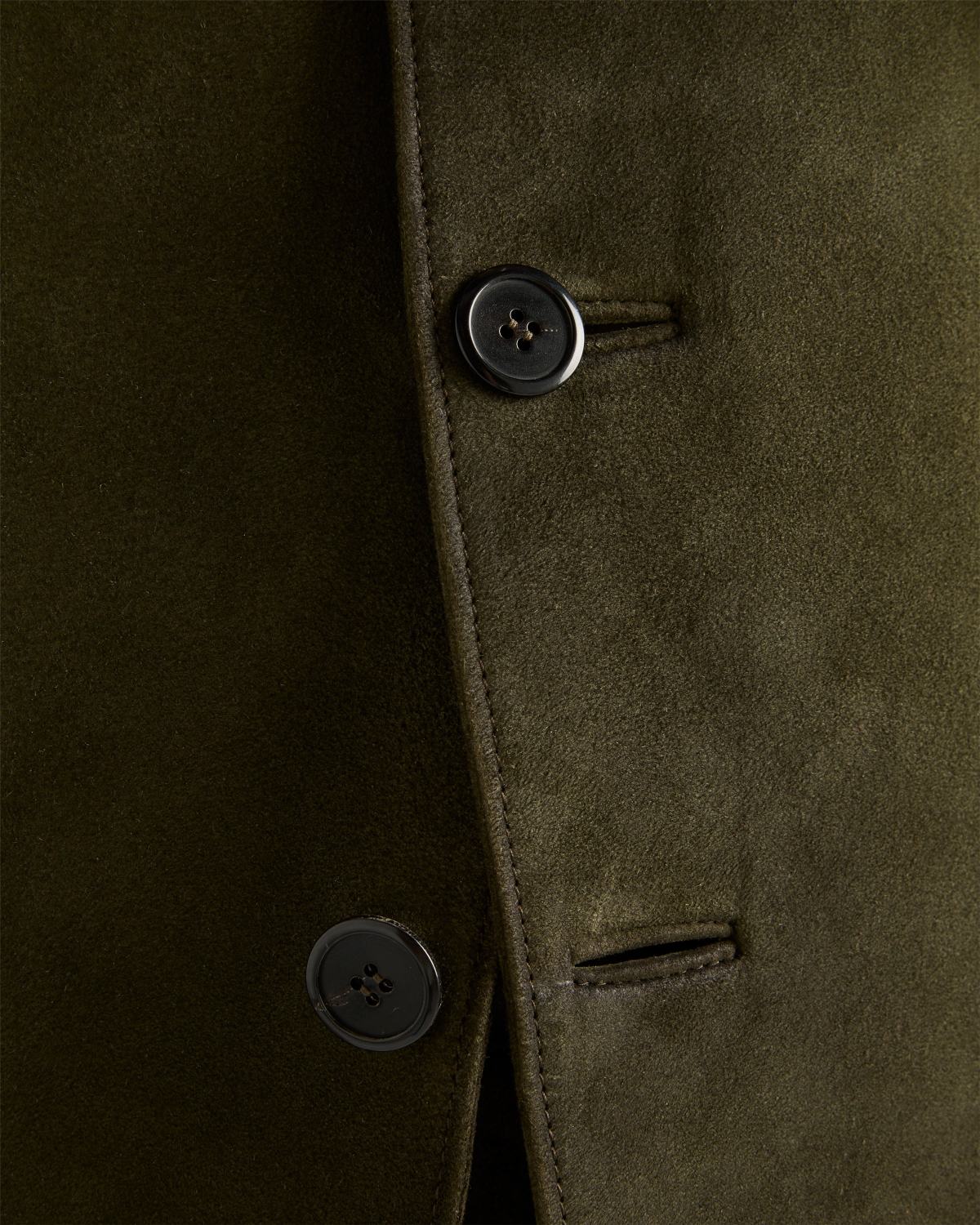 PRADA Men's Forest Green Suede Jacket #333462