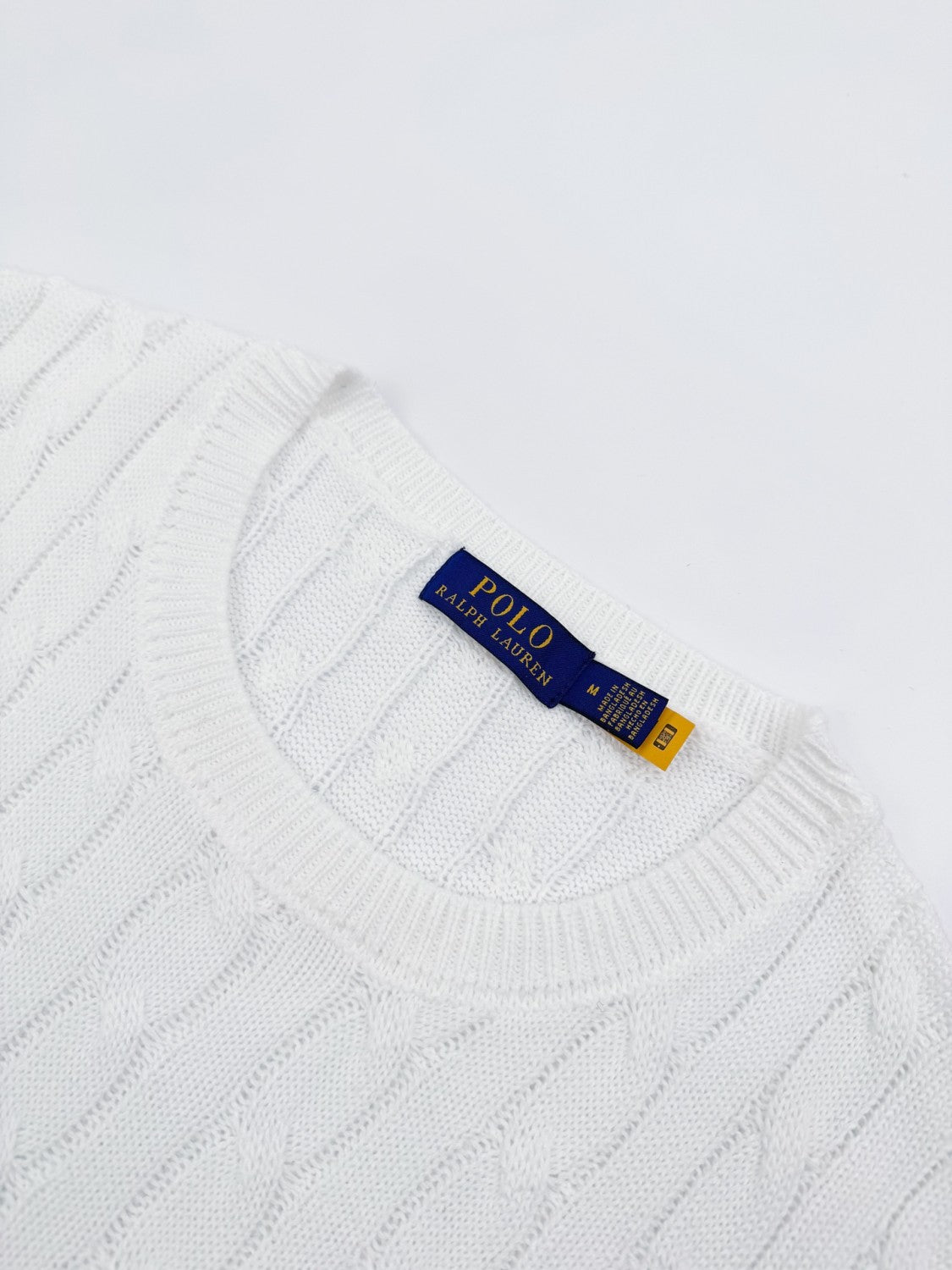 Ralph Lauren Cable Knit Cotton Sweater #376042