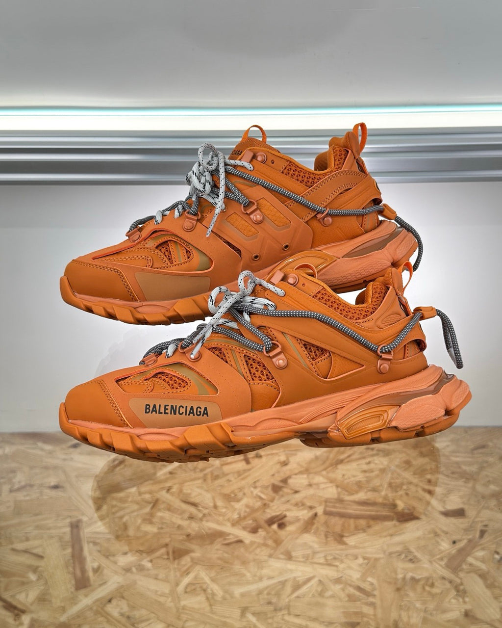 Balenciaga Track Trail Laces Men's Retro Low Top Casual Shoes Round Toe Lace Up Dads #76424