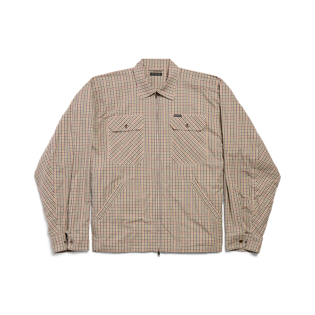 Balenciaga Men's And Women's  Fall/winter Fashion Casual Collared Zipper Plaid Shirt Style Oversized Jacket #79556