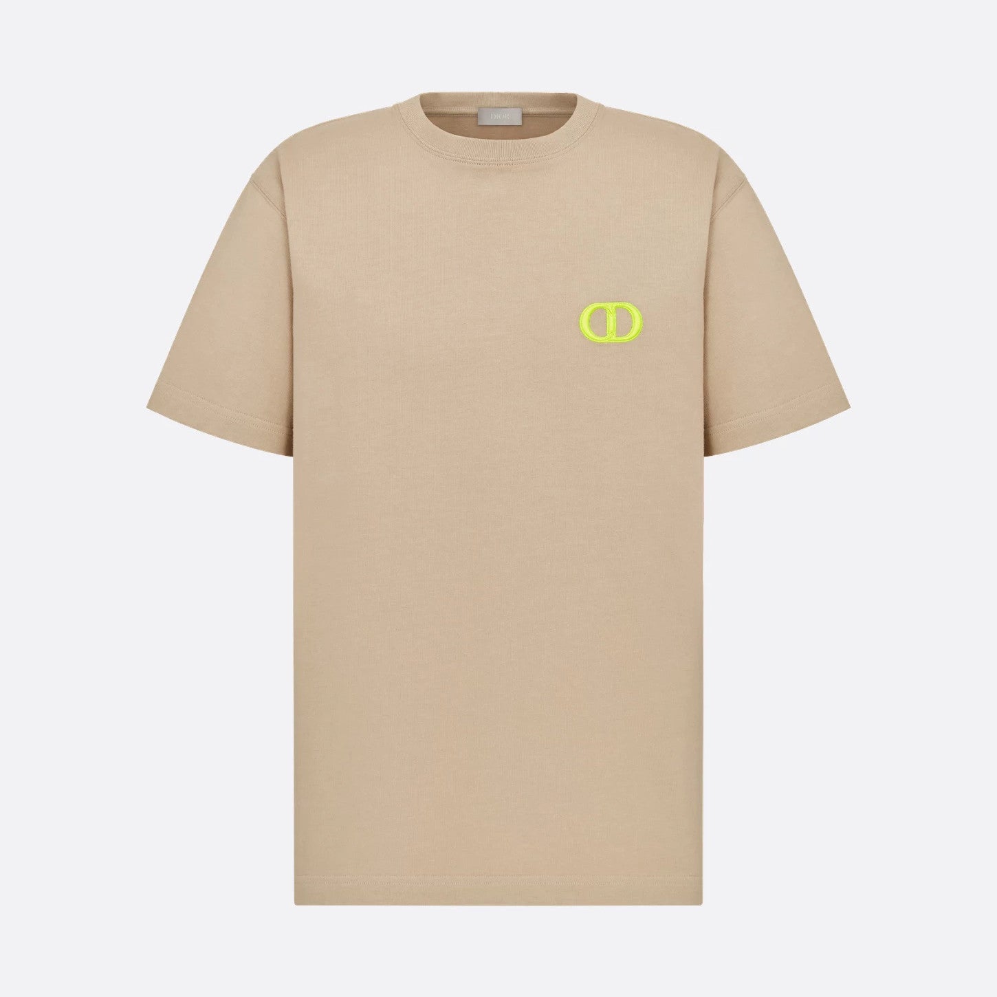 Dior Men's Summer Logo Embroidery Loose Solid Color Round Neck Cotton Short Sleeve T-Shirt #74449