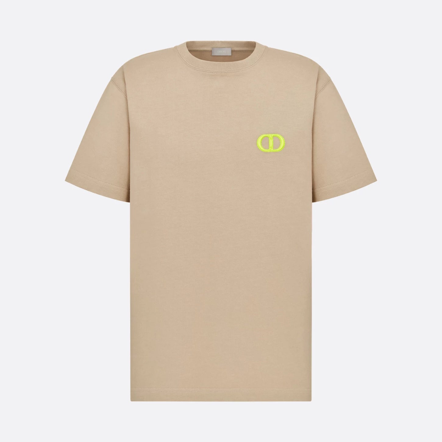 Dior Men's Summer Logo Embroidery Loose Solid Color Round Neck Cotton Short Sleeve T-Shirt #74449