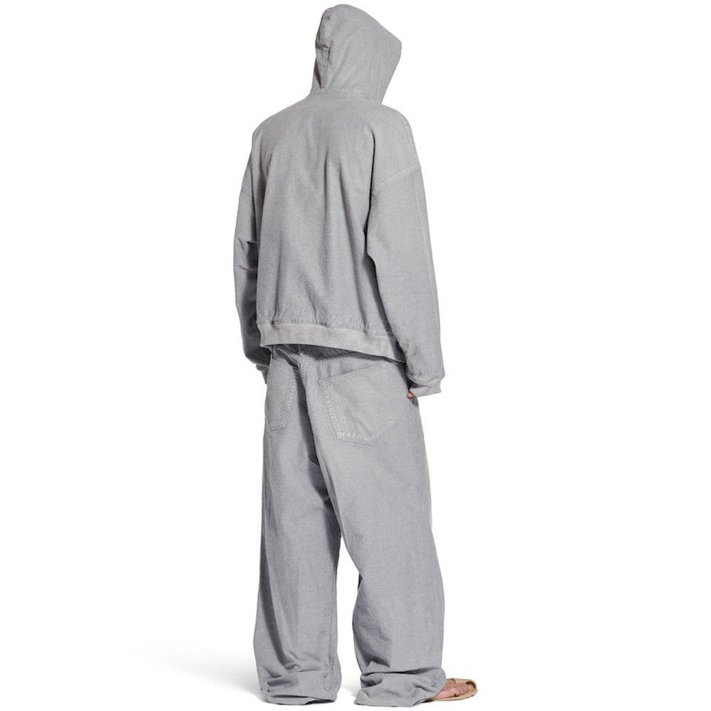 Balenciaga Top-quality Version Men's Trompe L Œil Hoodie Pants in Heather Grey#335727