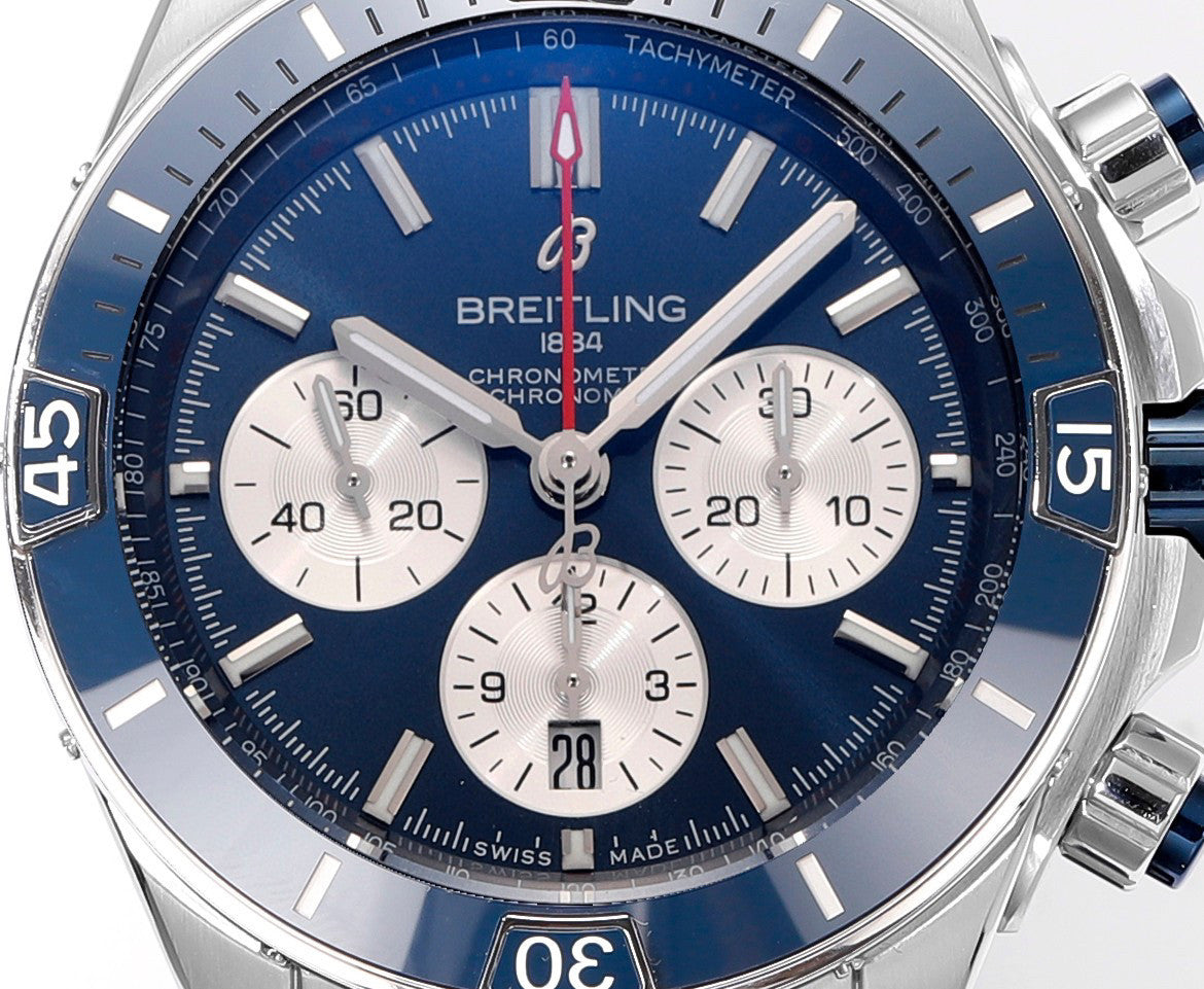 Breitling Silicone Bracelet Mechanical Watch #96675