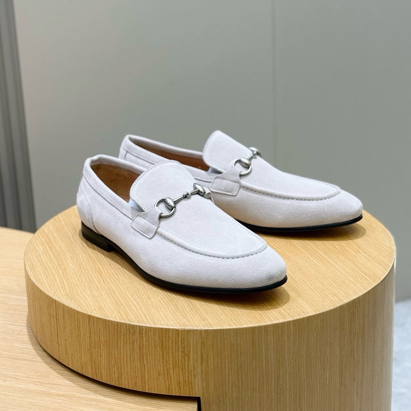 GUCCI Men's Spring/Fall Fashion Casual Round Toe Slip On Flat Low Top Horsebit Loafers Shoes #79272
