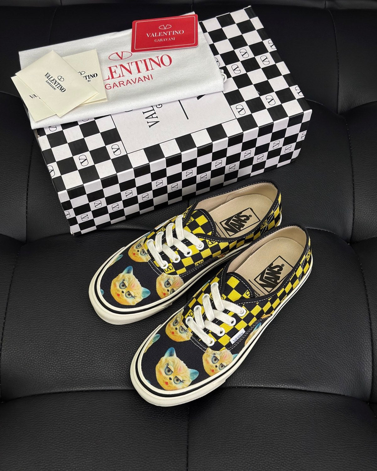 Valentino X VANS Joint Women's and Men's Sneakers Printed Style #333072