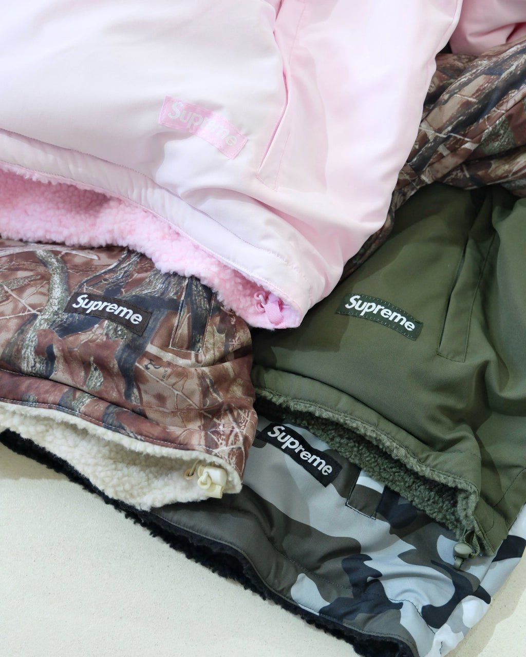 Supreme Polartec Shearling Reversible Pullover #334838