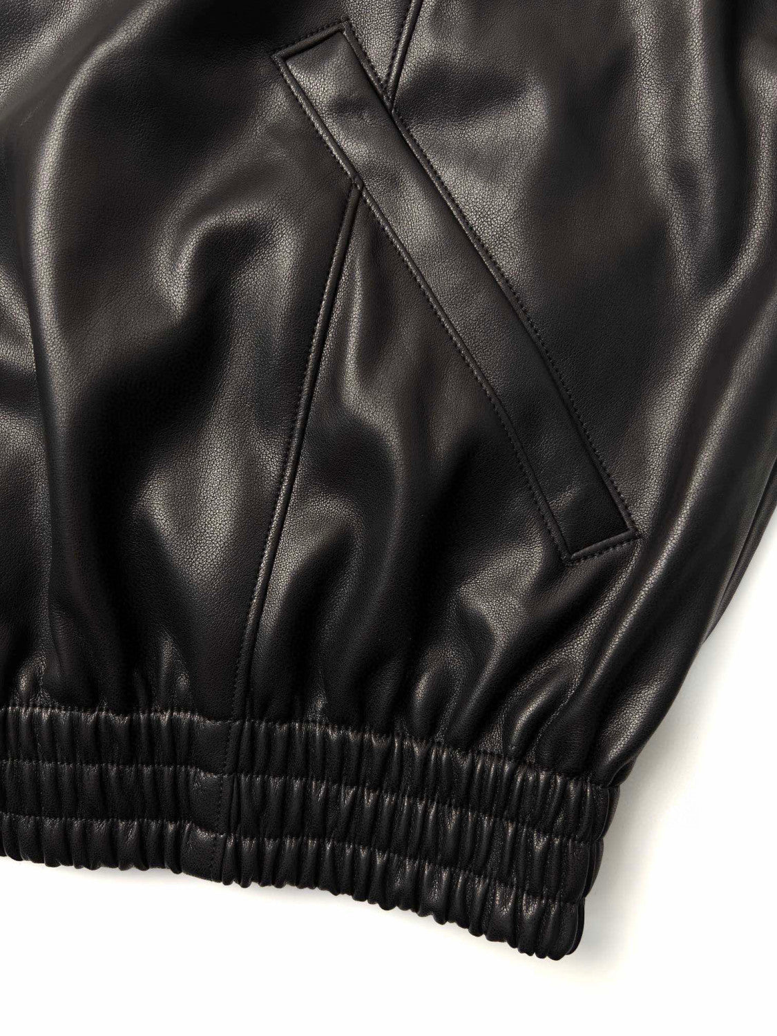 Balenciaga Leather Hooded Zip Jacket #96691