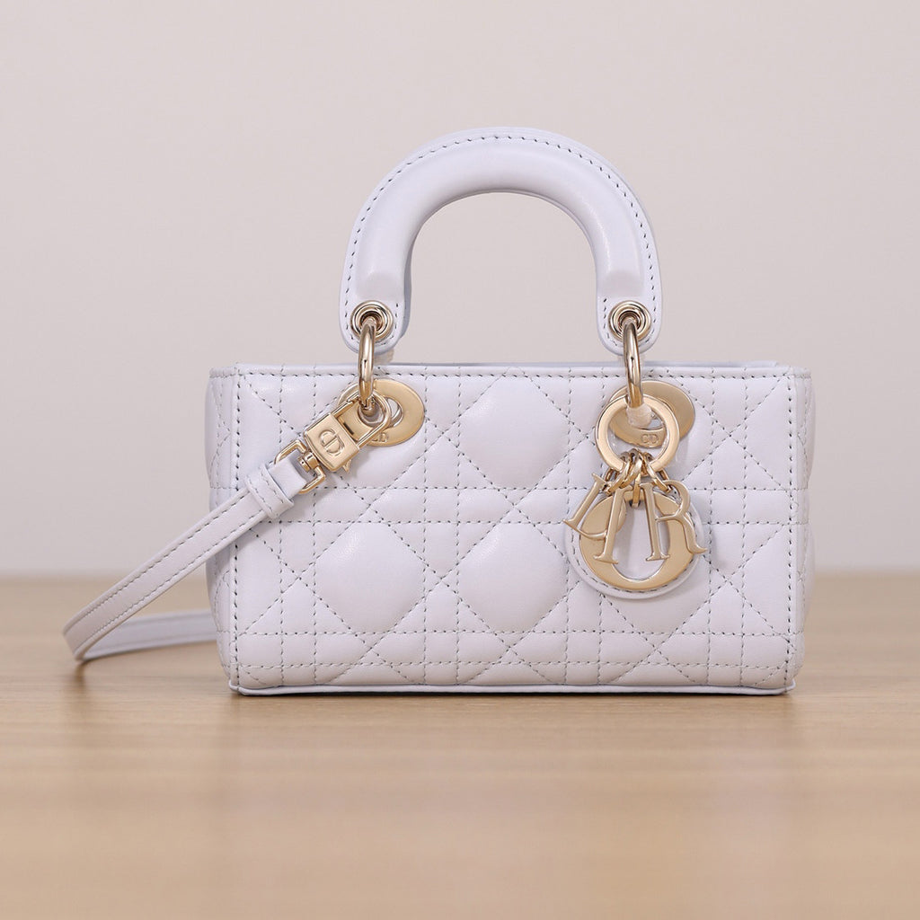 Dior Lady D-Joy Women's Classic Fashion Sheepskin Handbag Gold Buckle Ultra-mini Chain Bag Crossbody Bag Bags S0910ONGE_M848 #78483