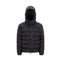 Moncler Men's New Black Warrior 3M Reflective White Goose Down Hooded Reflective Letters Down Jacket #332483
