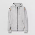 Burberry Men's Spring and Autumn Plaid Crop Solid Color Hooded Zipper Jacket #72528
