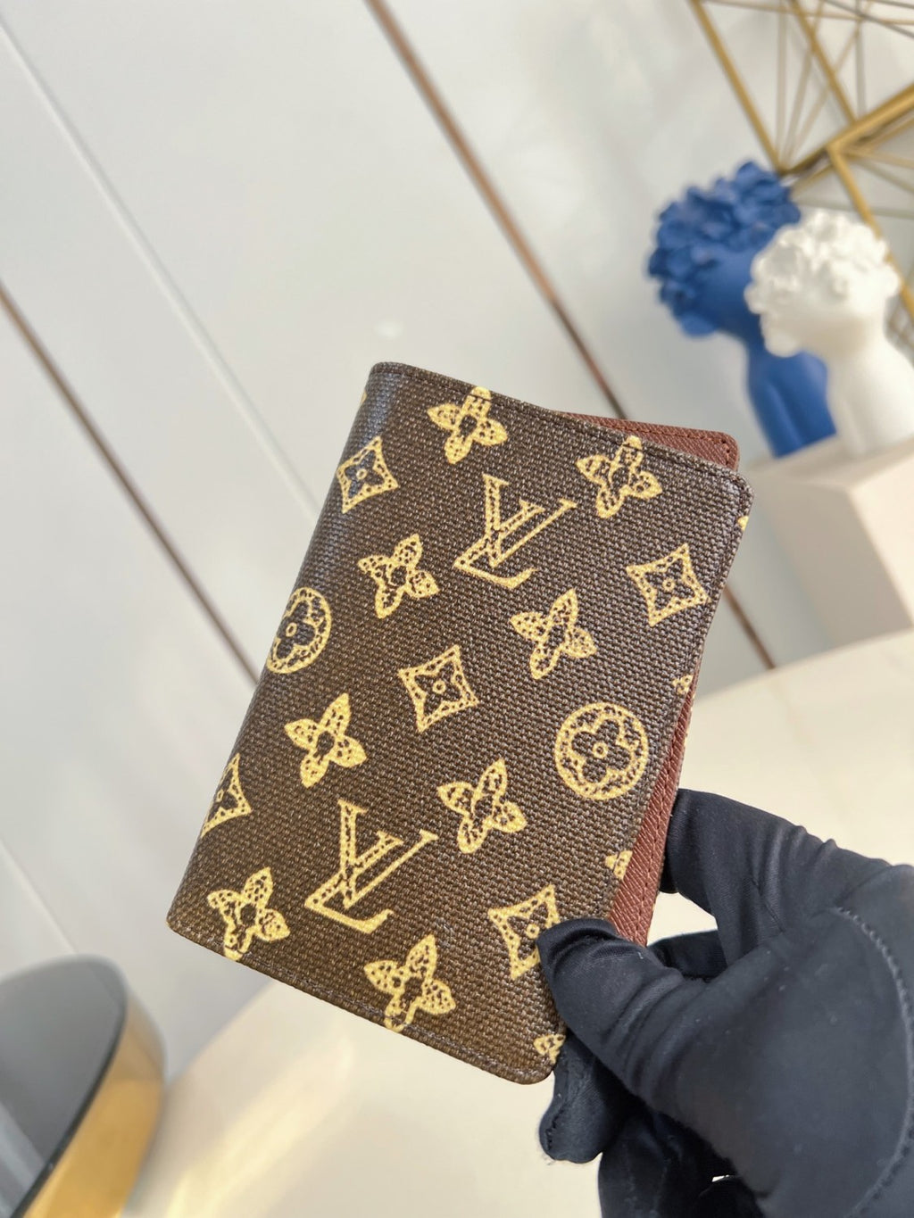 LOUIS VUITTON Passport Cover Monogram Canvas Wallets M27612 #377237