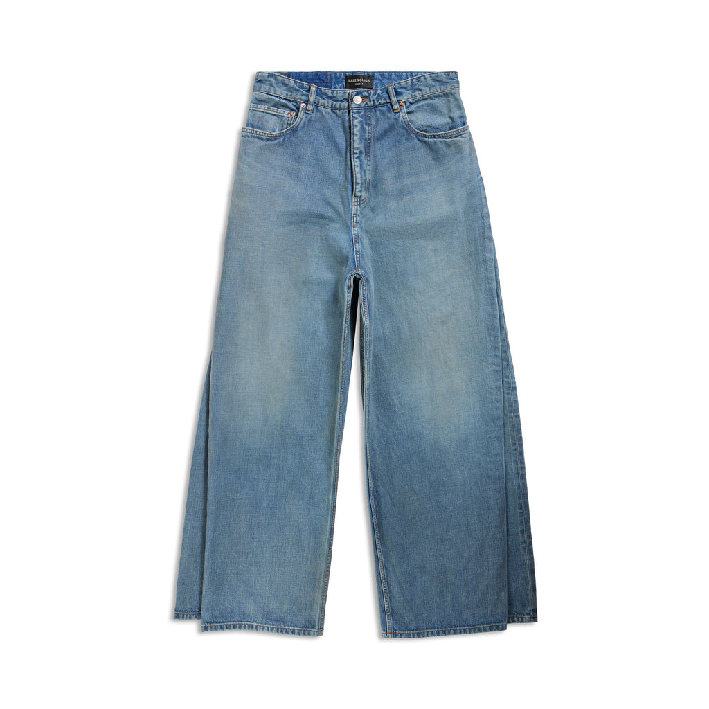 Balenciaga Balenciaga Men's Women's Autumn 2023FW New Double Front Double Leg Jeans Pants #97463