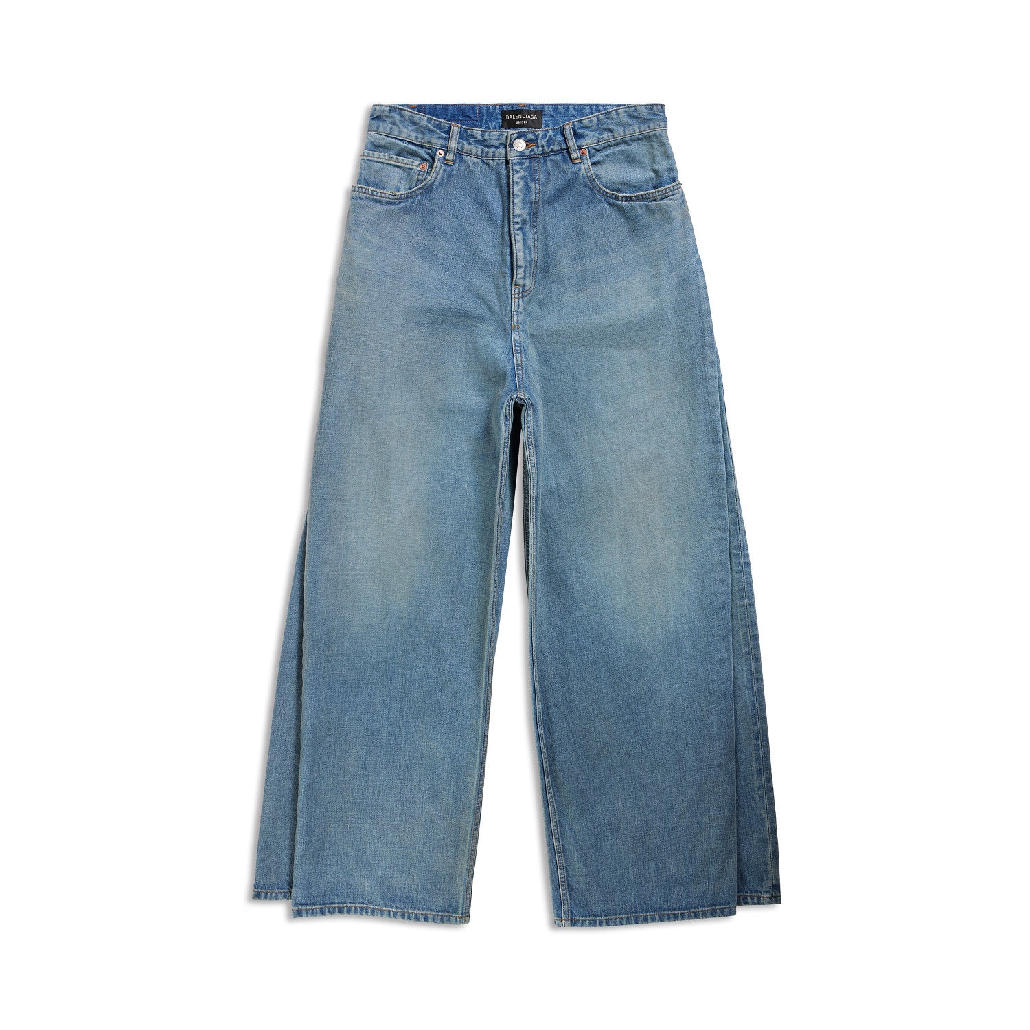 Balenciaga Balenciaga Men's Women's Autumn 2023FW New Double Front Double Leg Jeans Pants #97463