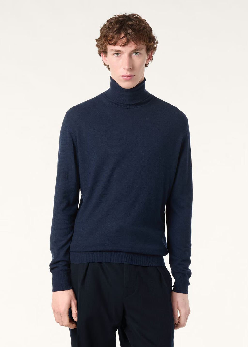 Loro Piana Dolcevita Men's High Neck Sweater Fall And Winter Knitted Fashion Trend Of Comfortable Long-sleeved Casual Knit Pullover Sweater Ngvp #2225