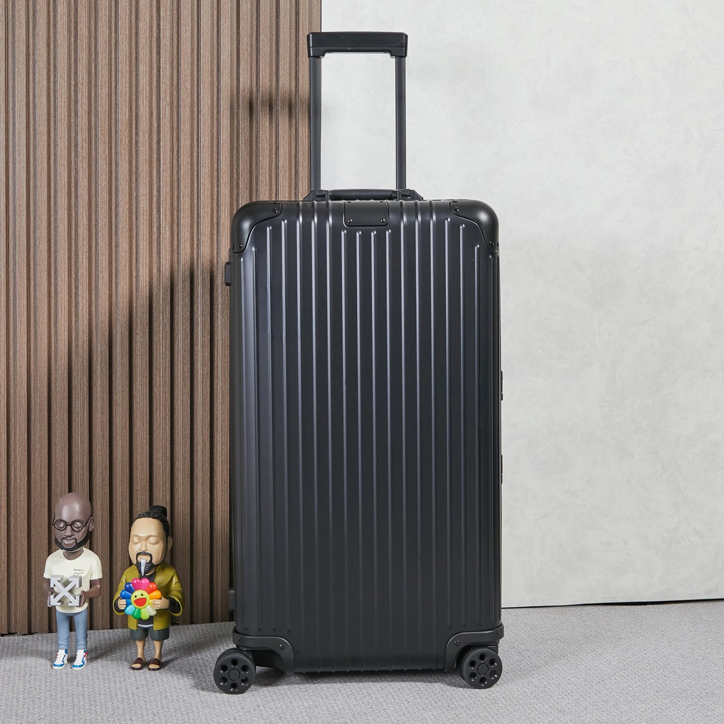 Rimowa Men's And Women's Fashion Classic Solid Color Checked Luggage With Retractable Handle 33-inch Suitcase Checked Luggage Bag Bags #79299