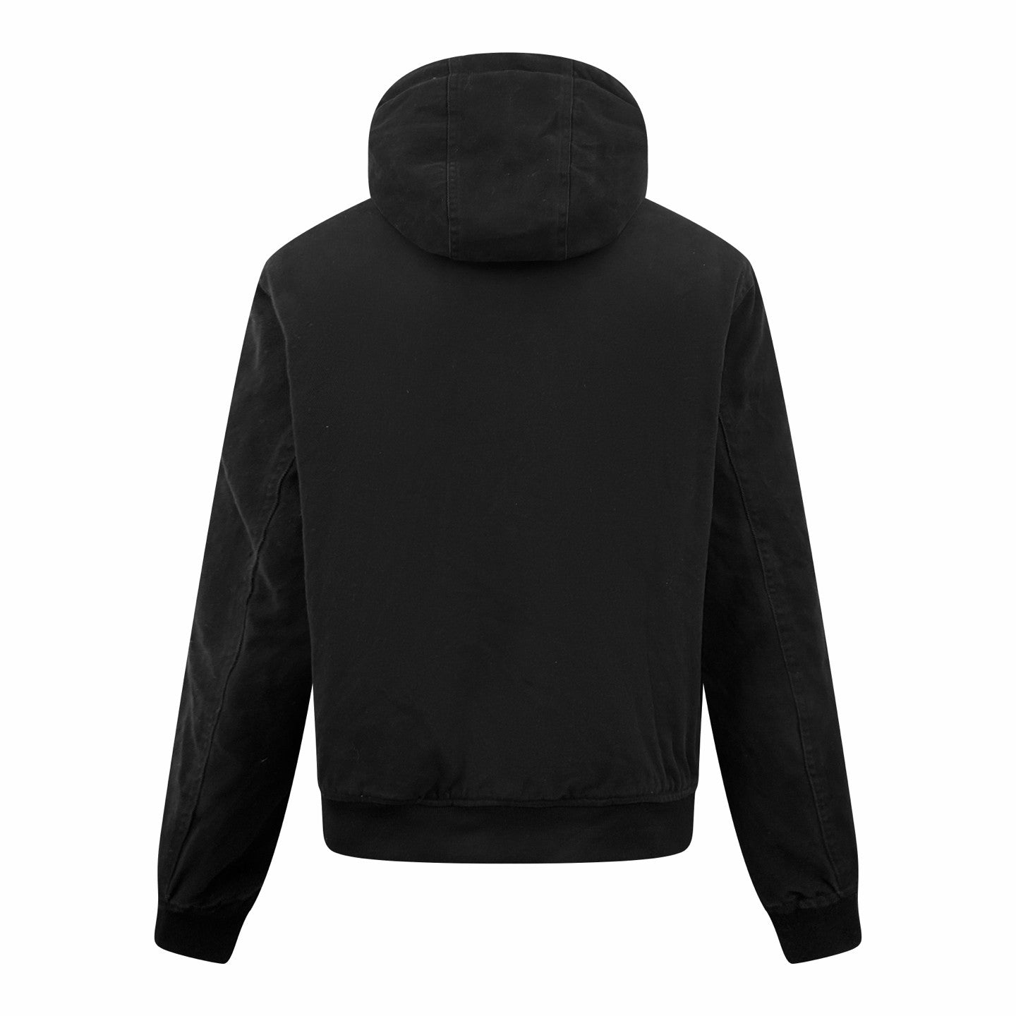 Prada Men's Winter Fashion Casual Solid Color Hooded Zip Up Jacket With Triangle Label Cotton Coat Cotton Jacket #79344