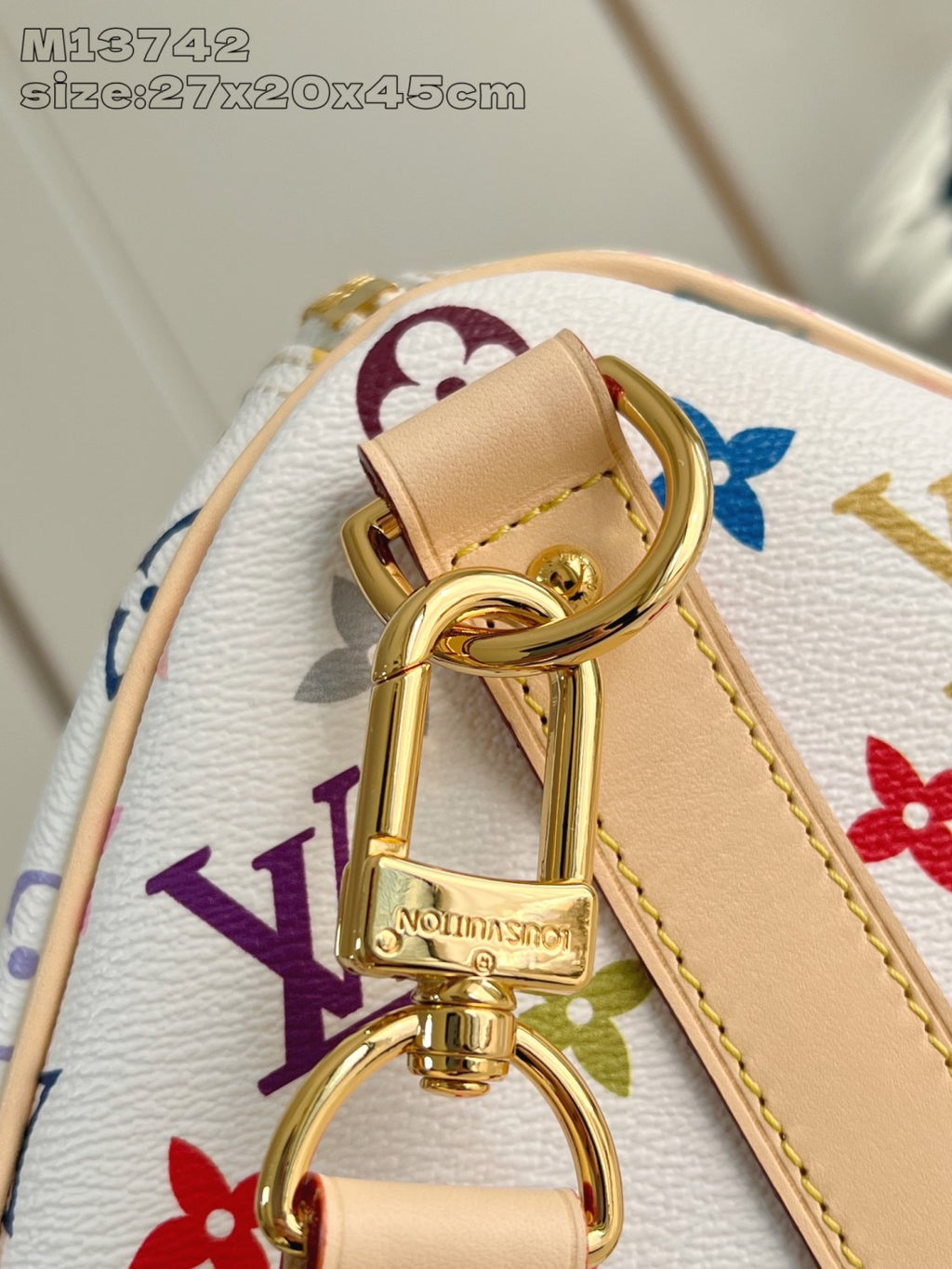 Louis Vuitton Keepall Bandoulière 45 Men's Detachable Adjustable Shoulder Strap Zipper Closure Canvas with Colorful Print Shoulder Handbag Bag Bags #75241
