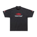 Balenciaga Men's Summer Vintage Plain Knit Fabric Short Sleeve 3b Sports Icon T-shirt Medium #97137