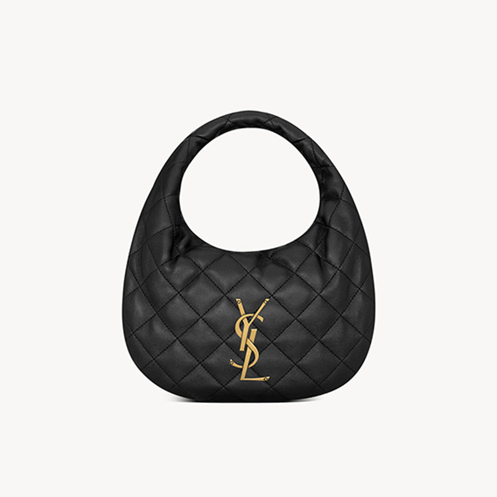 Saint Laurent ICARINO Quilted Nappa Leather Handbag ROSÉ Same Style Half-Moon Bag #332811