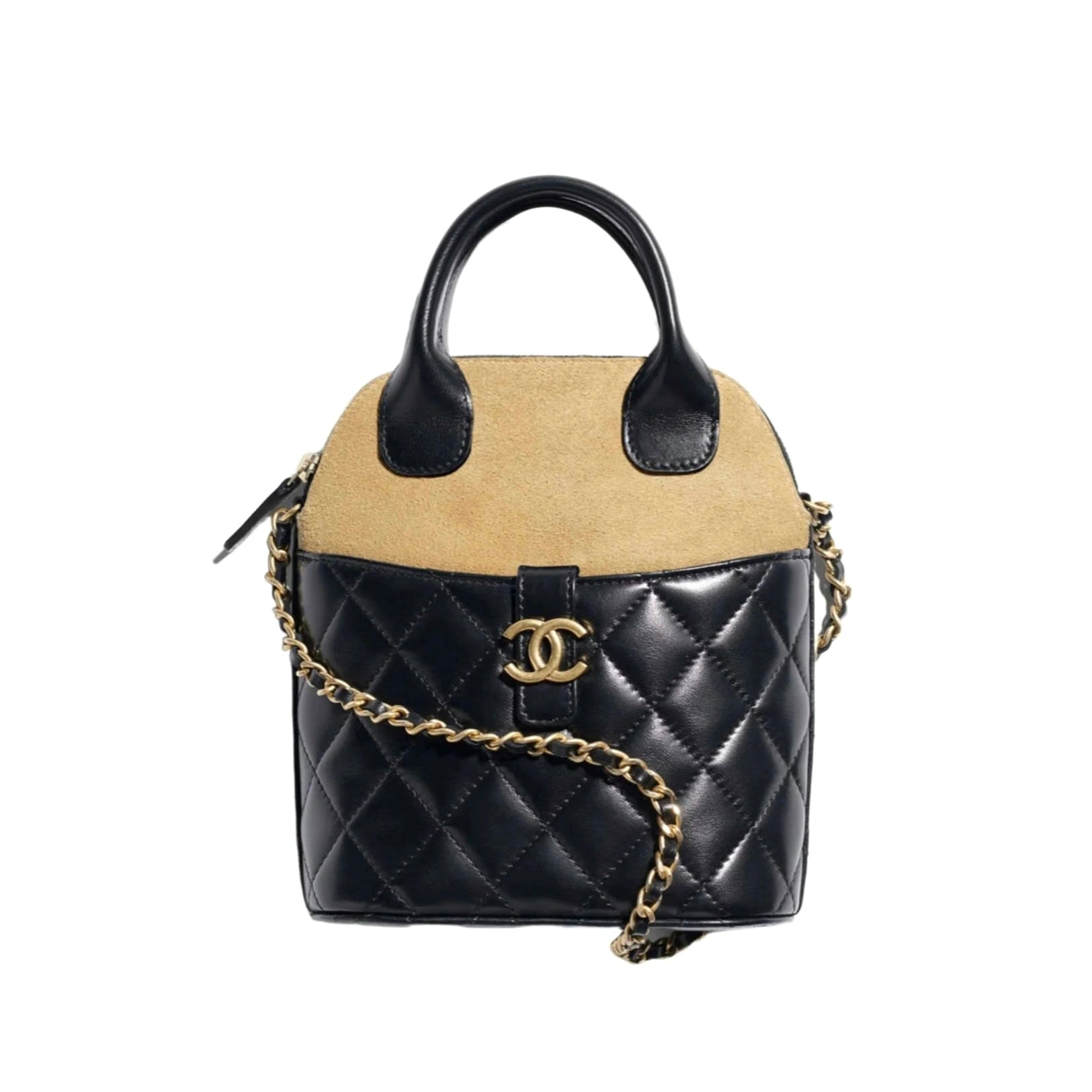 Chanel Women's Multicolored Chain Shoulder Strap Suede And Leather Shoulder Bag Handbag Bags #77467