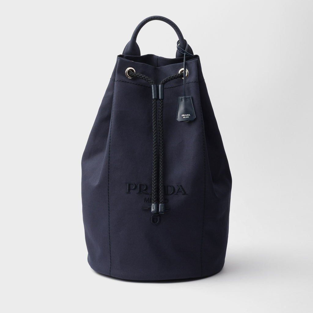 Prada Linen-blend Canvas Drawstring Travel Bag For Men Autumn/winter Fashion Trend Large Capacity Stylish Backpack Bags  2VY011_2CYA_F0216_V_OOO #81994A
