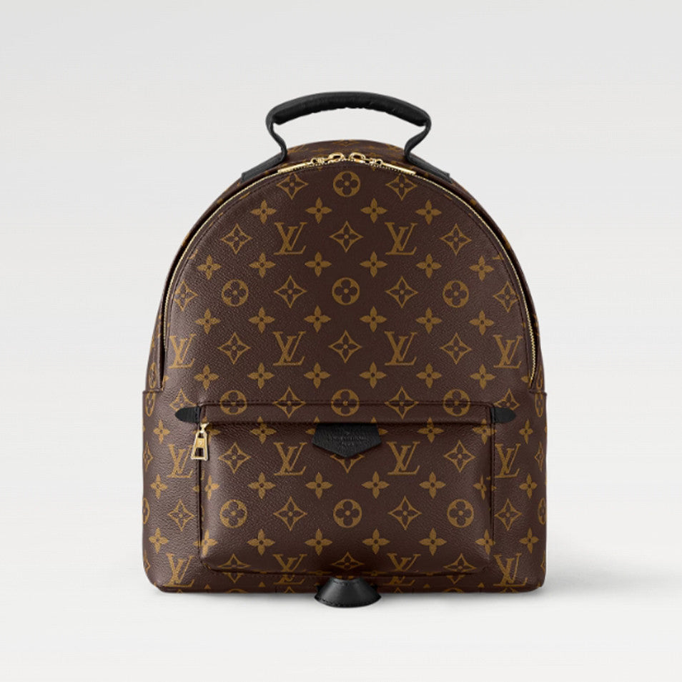Louis Vuitton Women's Palm Springs Medium Shoulder Bag Logo Printed Zipper Closure Cowhide Backpack Solid Color Casual Bags #71874