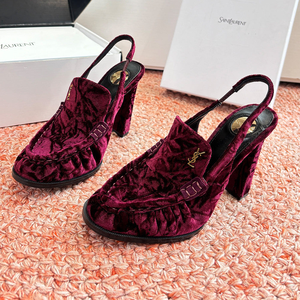 Saint Lauren High Heel Loafers #377321