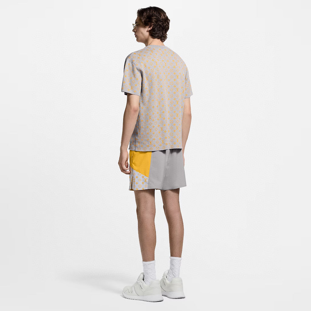 Louis Vuitton Men's Summer Solid Color Letter Print Round Neck Short Sleeve T-Shirt #77233