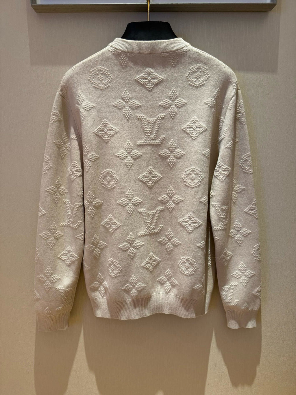 Louis Vuitton Men's Spring and Autumn Solid Color Logo Printed Round Neck Knitted Long Sleeve Sweater Sweatshirt #75733