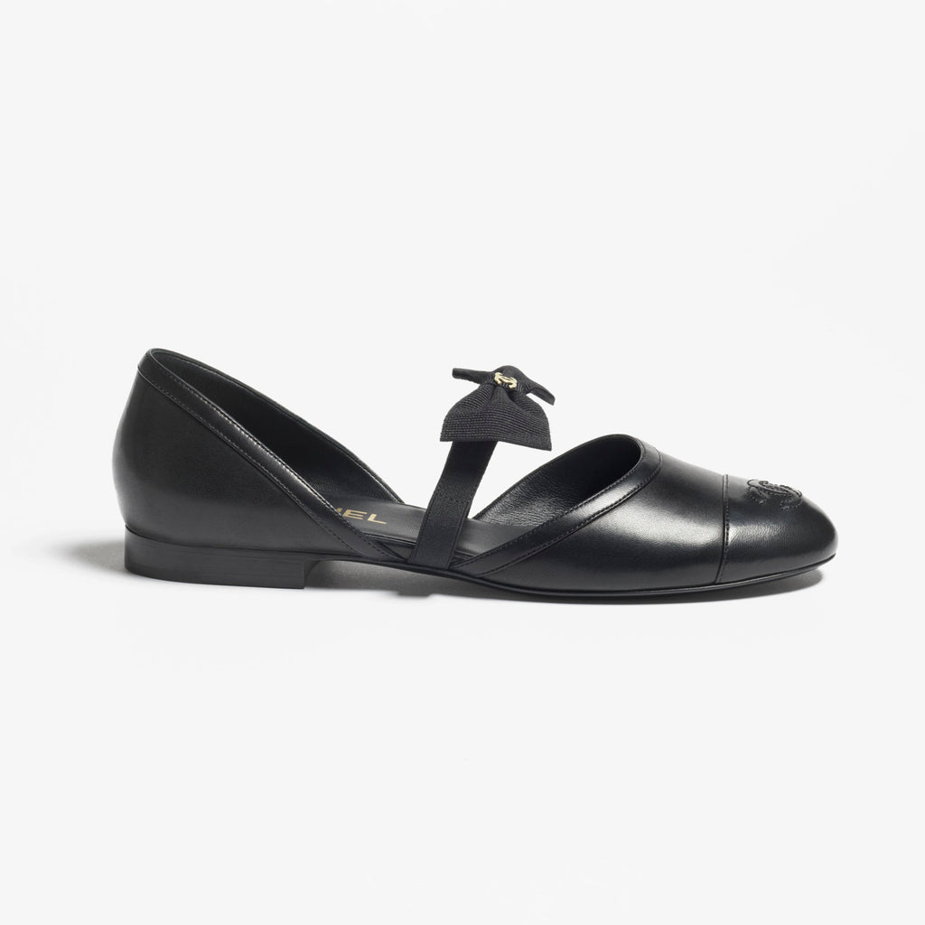 Chanel Women's Spring/Fall Fashion Classic Round Toe Slip On Leather Flat Low Top Mary Jane Dance Shoes Shoe #79239