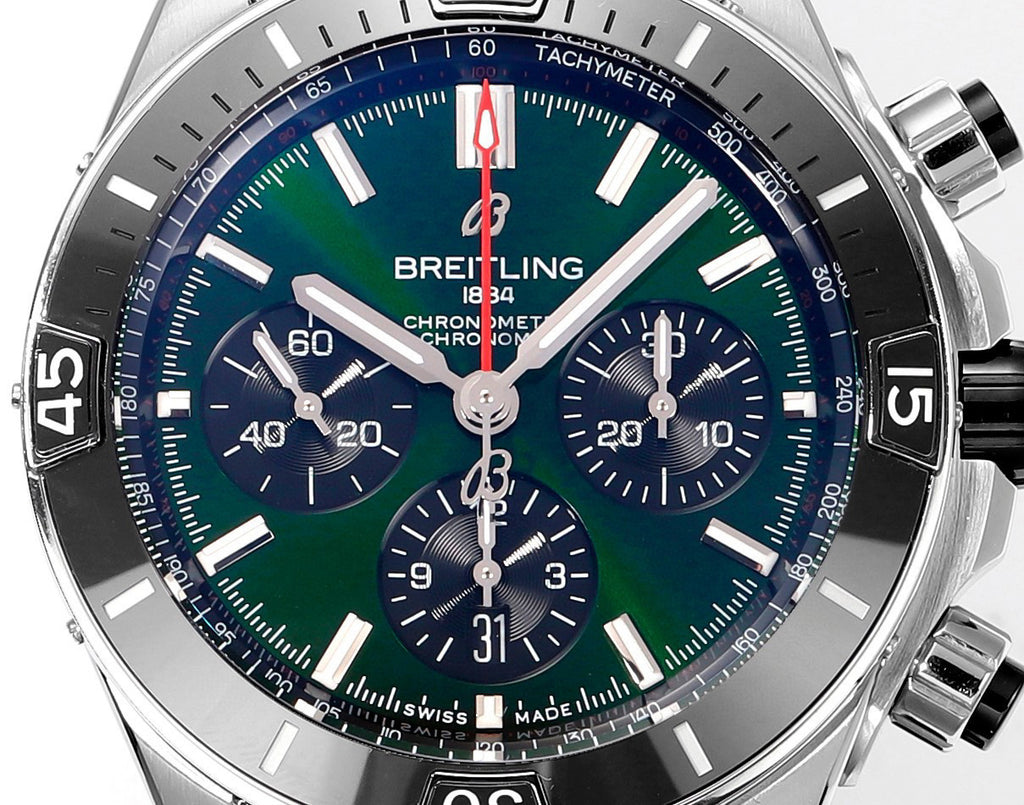 Breitling Silicone Bracelet Mechanical Watch #96675