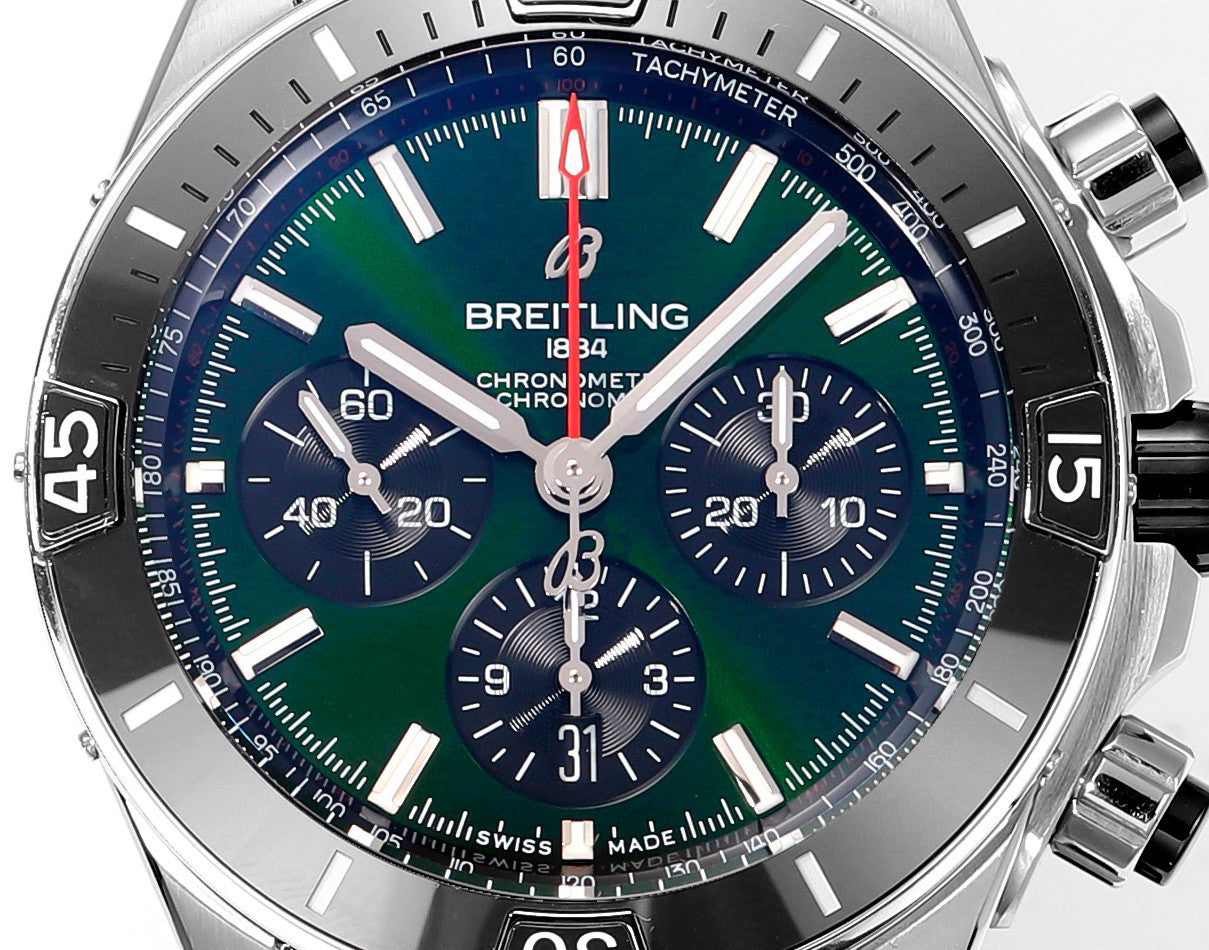 Breitling Silicone Bracelet Mechanical Watch #96675