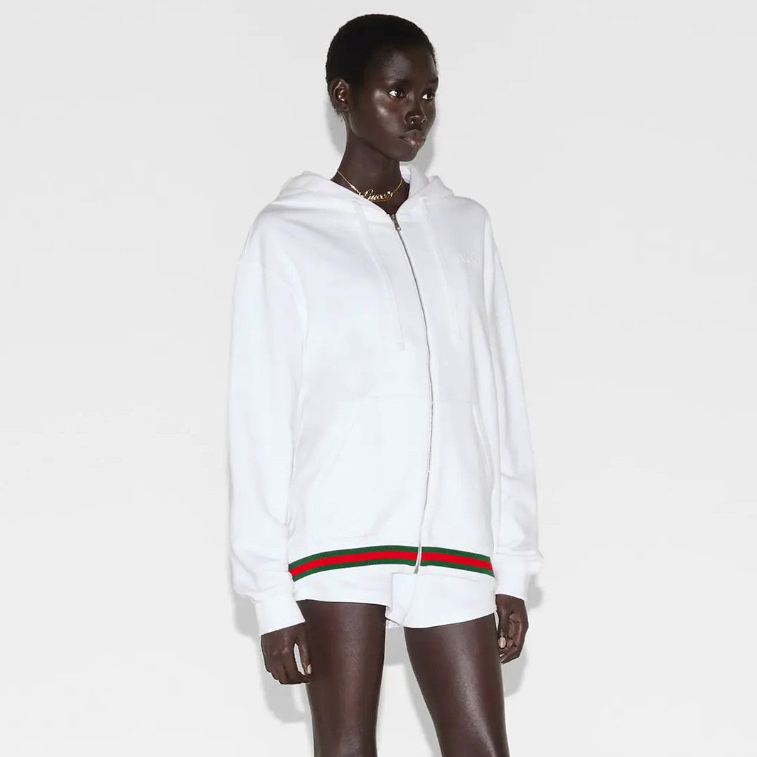 Gucci Men's And Women's Spring/fall Fashion Casual Solid Color Hooded Zipper Pullover Sweatshirt With Letter Embroidery Long Sleeve Jacket Sweatshirt #79289