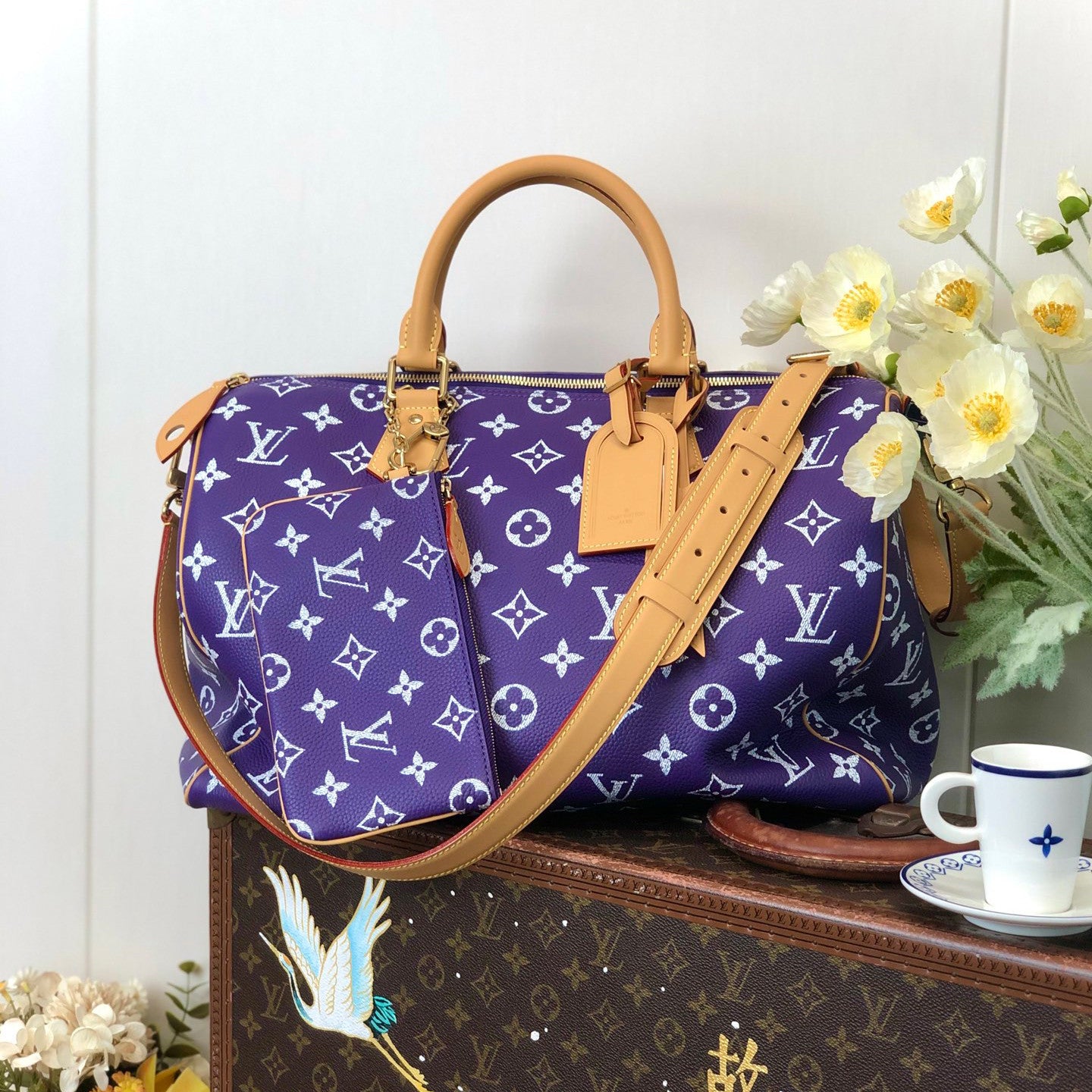 Louis Vuitton Women's Fashion Classic Grape Purple Logo Zipper Closure Leather Shoulder Bag Handbags In Small Medium And Large Sizes Crossbody Bag Bags #78655