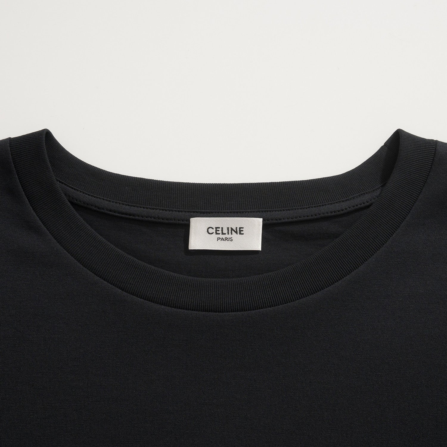 Celine Men's Logo Printed Summer Cotton Jersey Solid Color Round Neck Short Sleeve T-Shirt #77248