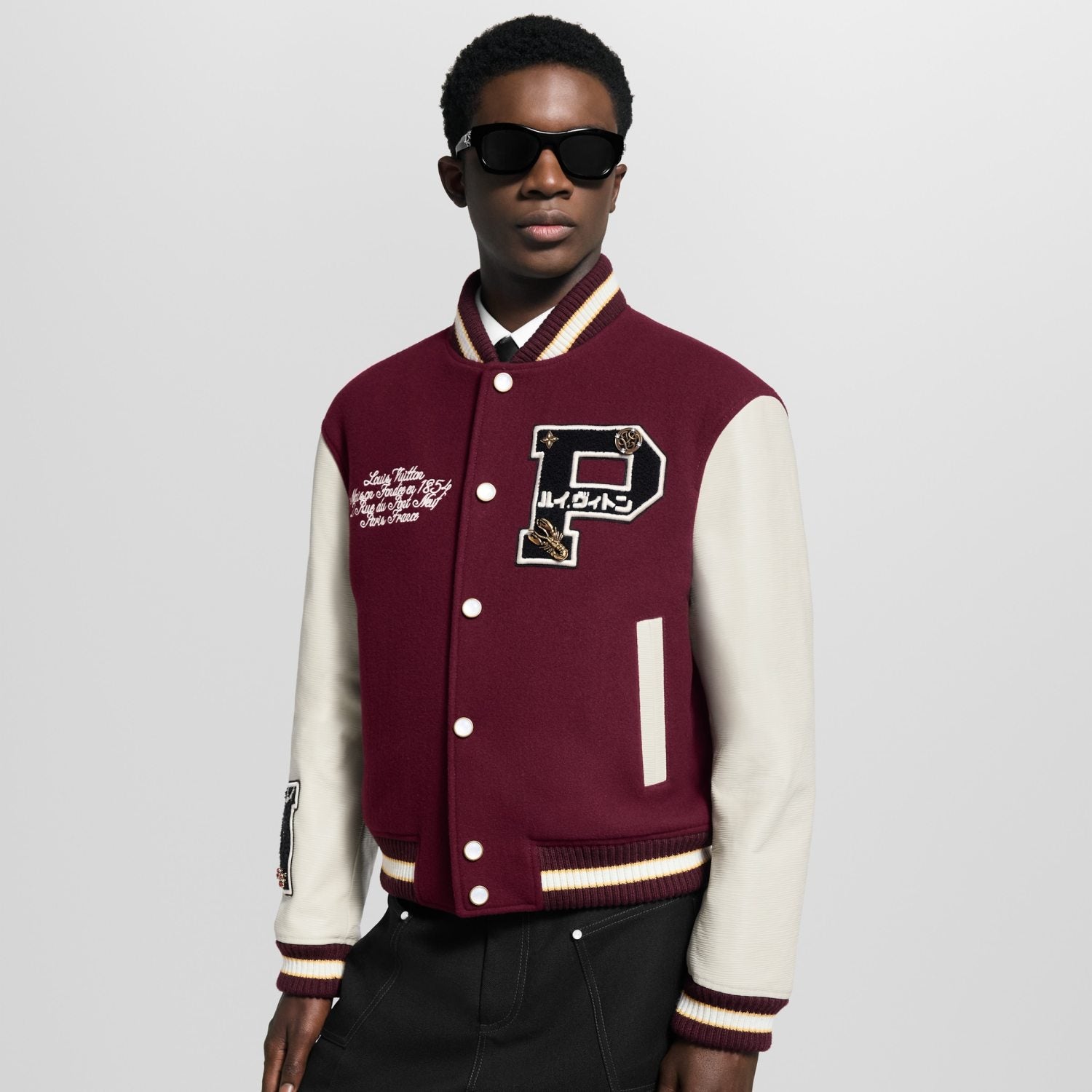 Louis Vuitton Custom Epi Leather College Jacket #332524