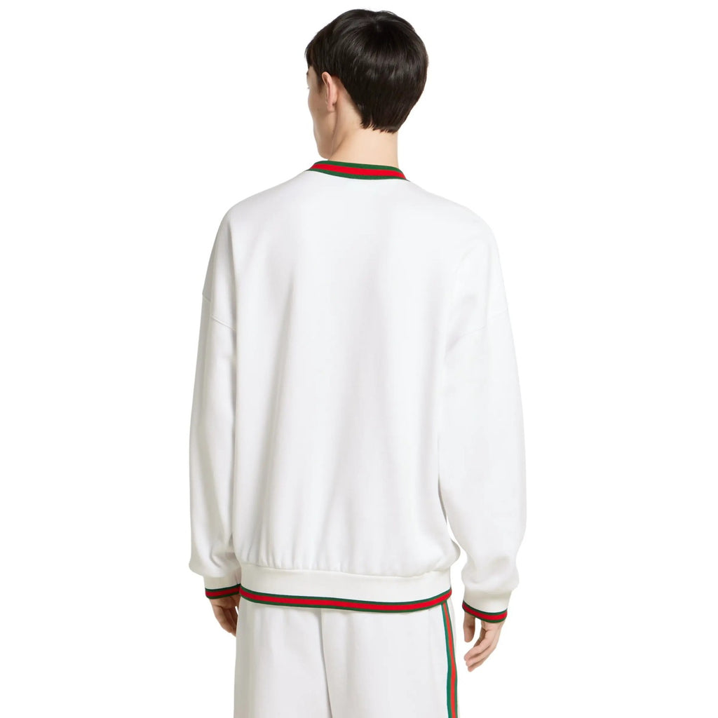 Gucci Men's And Women's Spring/fall Fashion Casual Crewneck Pullover Hoodie With Color Blocked Collar Logo And Letter Embroidery Long Sleeve Sweatshirt #79288
