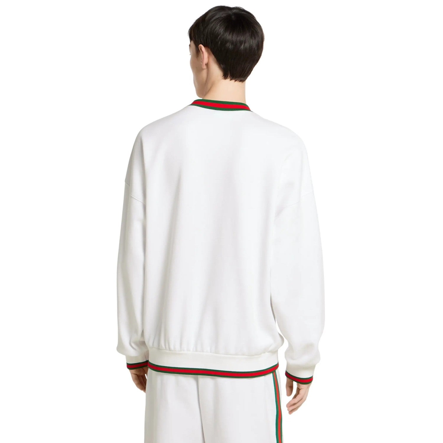 Gucci Men's And Women's Spring/fall Fashion Casual Crewneck Pullover Hoodie With Color Blocked Collar Logo And Letter Embroidery Long Sleeve Sweatshirt #79288