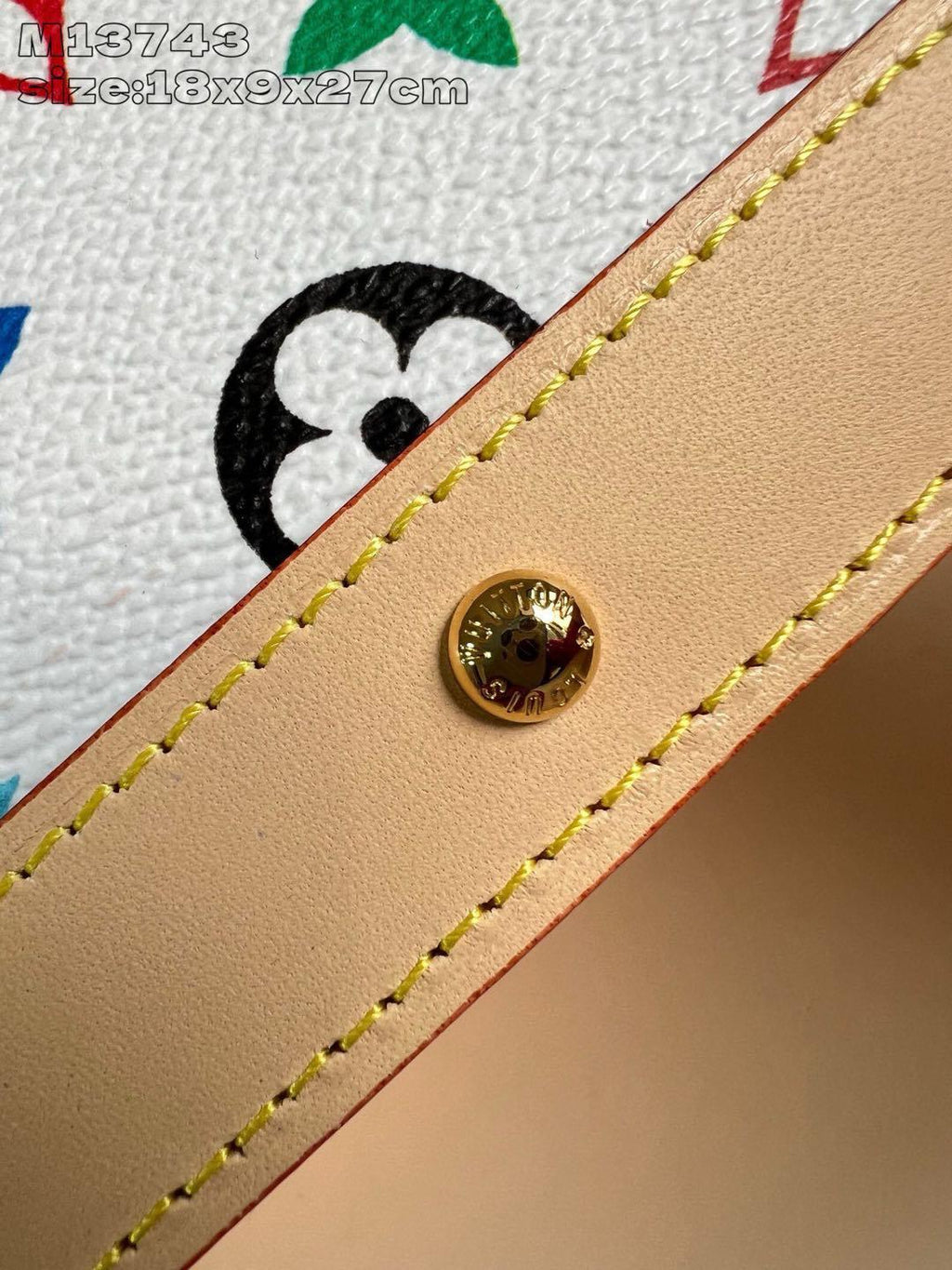 Louis Vuitton LV x TM Women's Colorful Logo Printed Zipper Closure Coated Canvas Leather Trimmed Toiletries Cosmetic Bag Bags #75162