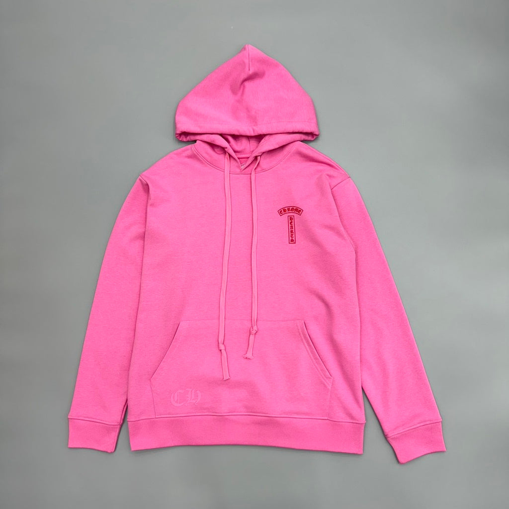 Chrome Hearts Men's and Women's Fall/Winter Fashion Casual Solid-Color Minimalist Sanskrit Letter Small Logo Print Hooded Zipper Sweatshirt Jacket #78517