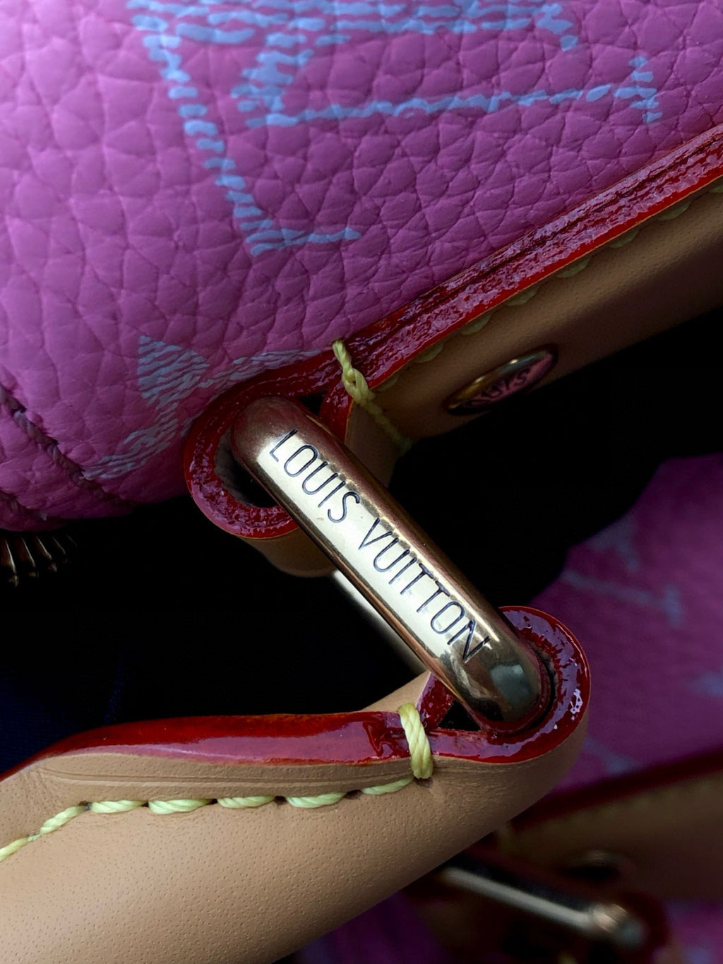 Louis Vuitton Women's Fashion Classic Cherry Blossom Pink Logo Zipper Closure Leather Shoulder Bag Handbags In Small Medium And Large Sizes Crossbody Bag Bags #78657
