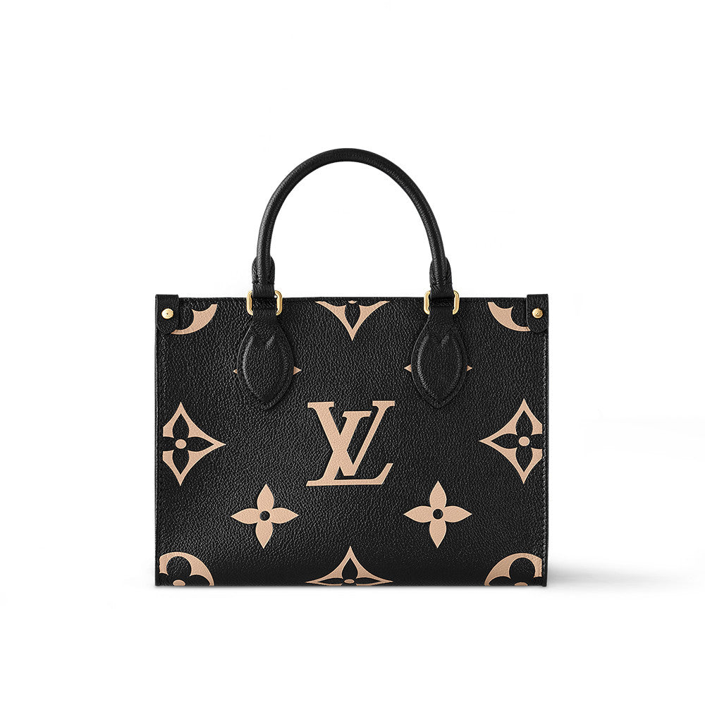 Louis Vuitton OnTheGo PM Bicolor Monogram Empreinte Leather Women's Handbags #333041